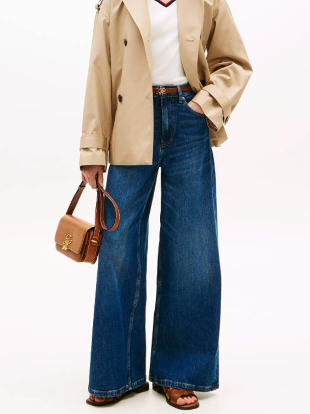 Tommy Hilfiger  Medium wash high-rise wide-leg